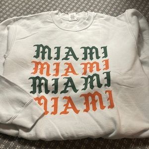 Miami (UMiami colors) crewneck